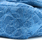 CHANEL COCO LOVE FLAP BAG CAMELLIA DENIM BLUE SHW (MICROCHIP)