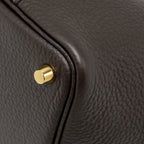 Hermes Picotin 18 Lock Bag Clemence Ebene GHW