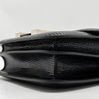 HERMES MINI CONSTANCE LIZARD VARANUS SALVATOR BLACK SHW