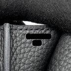 Hermes Halzan 25 Clemence Black GHW