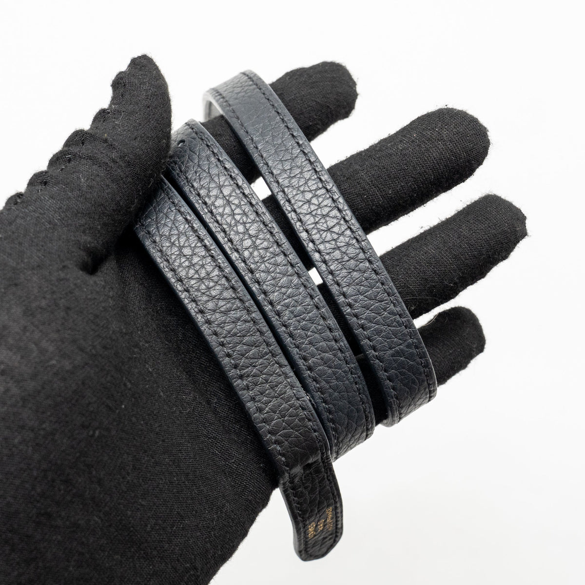 Hermes Halzan 25 Clemence Black GHW