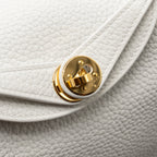 Hermes Mini Lindy clemence New White GHW