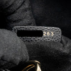 DIOR SMALL LADY DIOR BAG GRAINED CANNAGE CALFSKIN BLACK LGHW