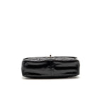 Chanel Quilted Small CC Delivery Flap Bag Glazed Calfskin Black SHW