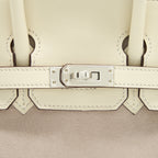 Hermes Birkin 25 Grizzly And Swift Nata/Glycine SHW