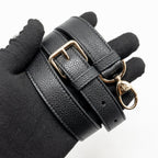 DIOR SMALL LADY DIOR BAG GRAINED CANNAGE CALFSKIN BLACK LGHW
