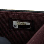 CHANEL CARD HOLDER ON CHAIN CAVIAR BLACK LGHW