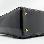DIOR MEDIUM LADY DIOR PATENT BLACK GHW