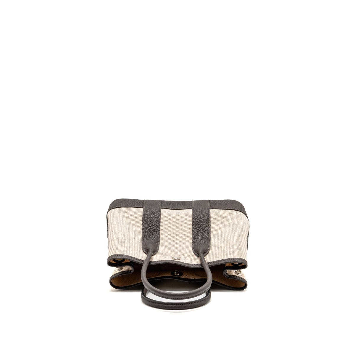 HERMES NEO GARDEN PARTY 23 CANVAS/NEGONDA ECRU-BEIGE/EBENE SHW