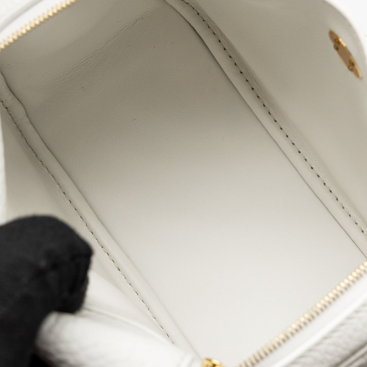 Hermes Mini Lindy clemence New White GHW