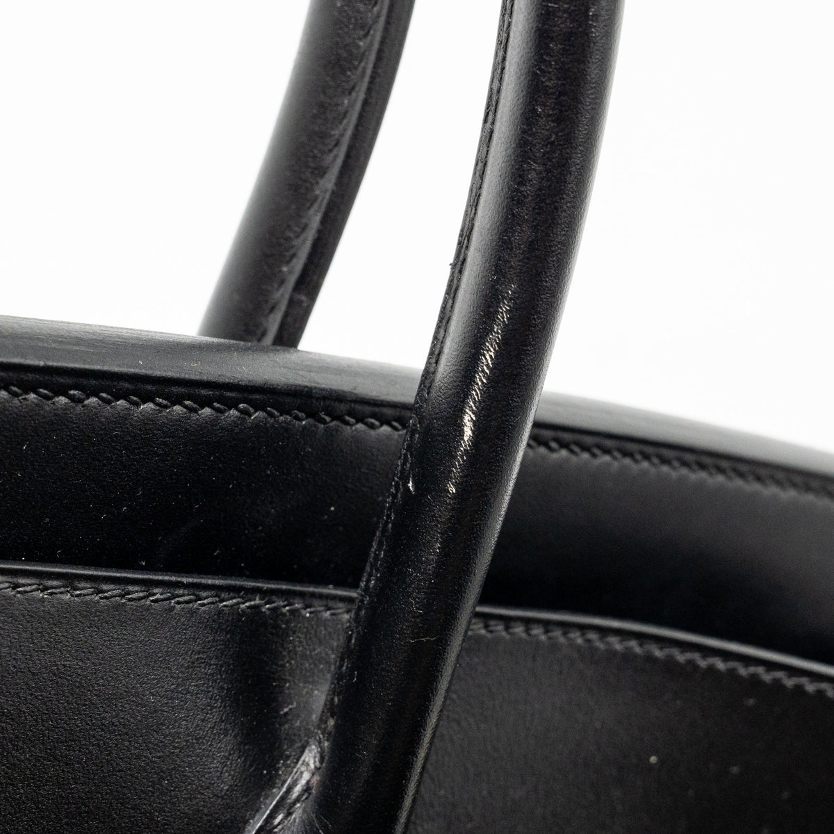 Hermes Birkin 35 Box Black SHW