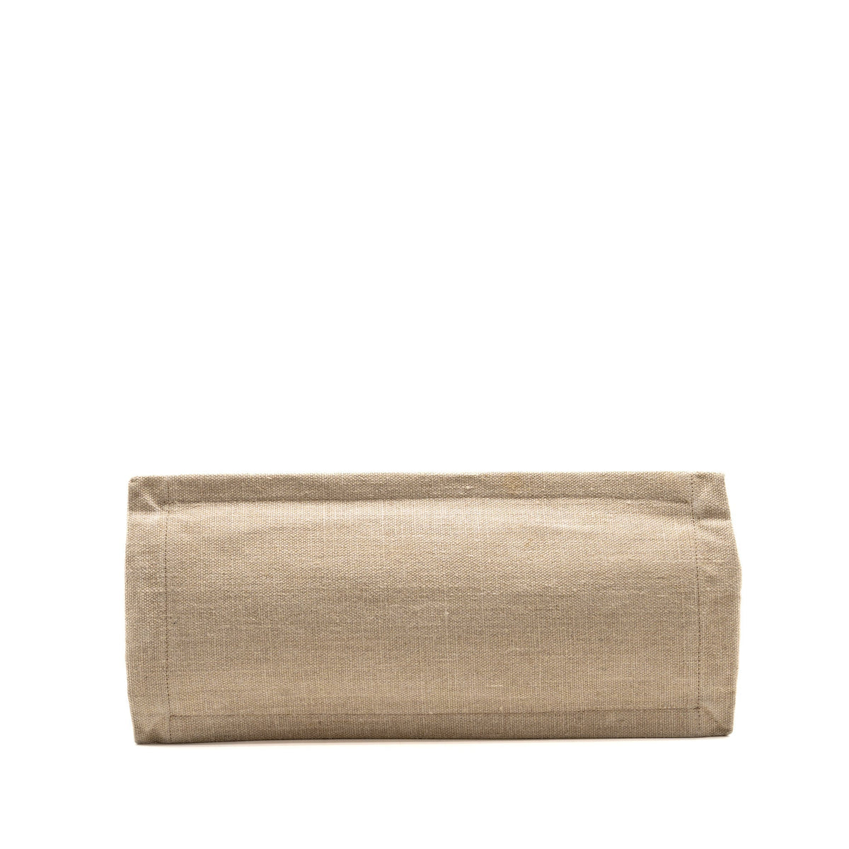 Saint Laurent/YSL Rive Gauche Tote Bag Canvas/ Leather Light Beige/ Black