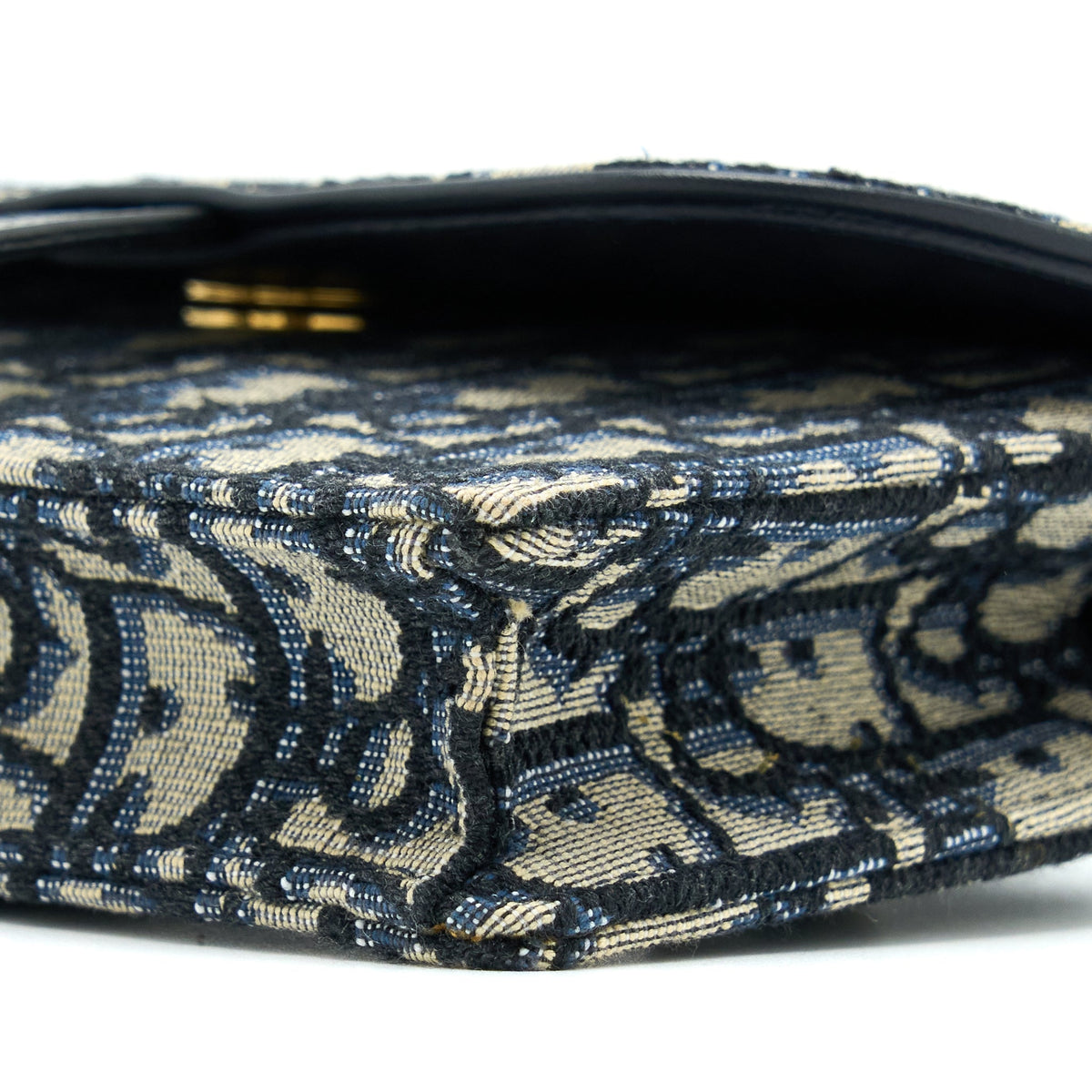 DIOR SADDLE BELT POUCH OBLIQUE BLUE GHW