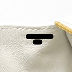 Hermes Mini Lindy clemence New White GHW