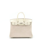 Hermes Birkin 25 Grizzly And Swift Nata/Glycine SHW