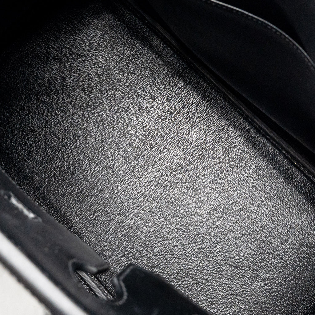 Hermes Birkin 35 Box Black SHW