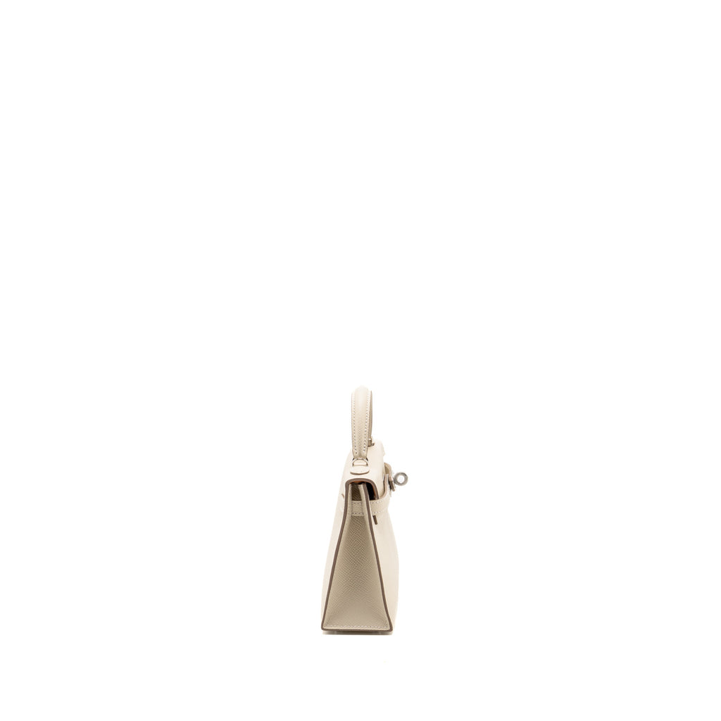 Hermes Mini Kelly II Epsom Craie/Gold SHW