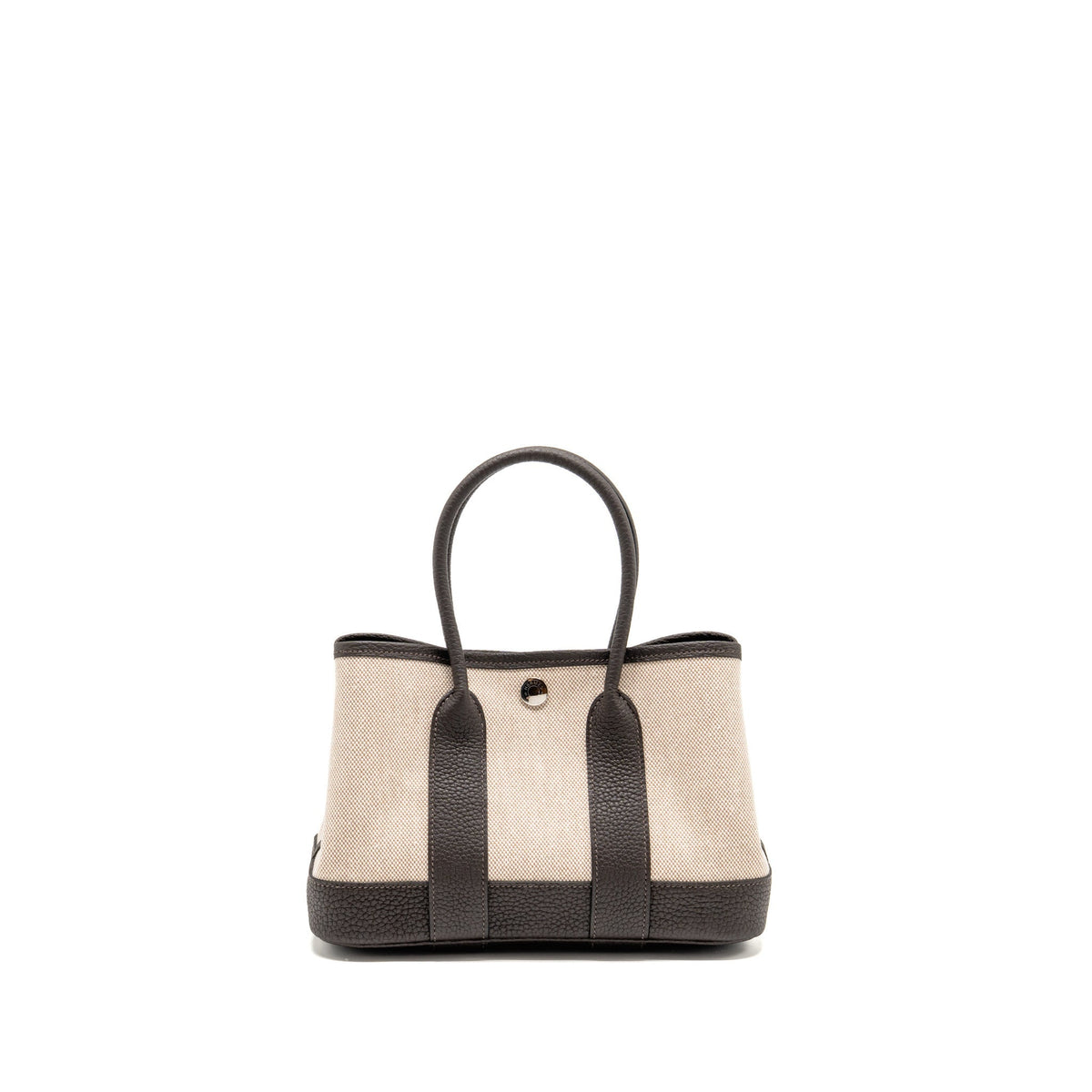 HERMES NEO GARDEN PARTY 23 CANVAS/NEGONDA ECRU-BEIGE/EBENE SHW