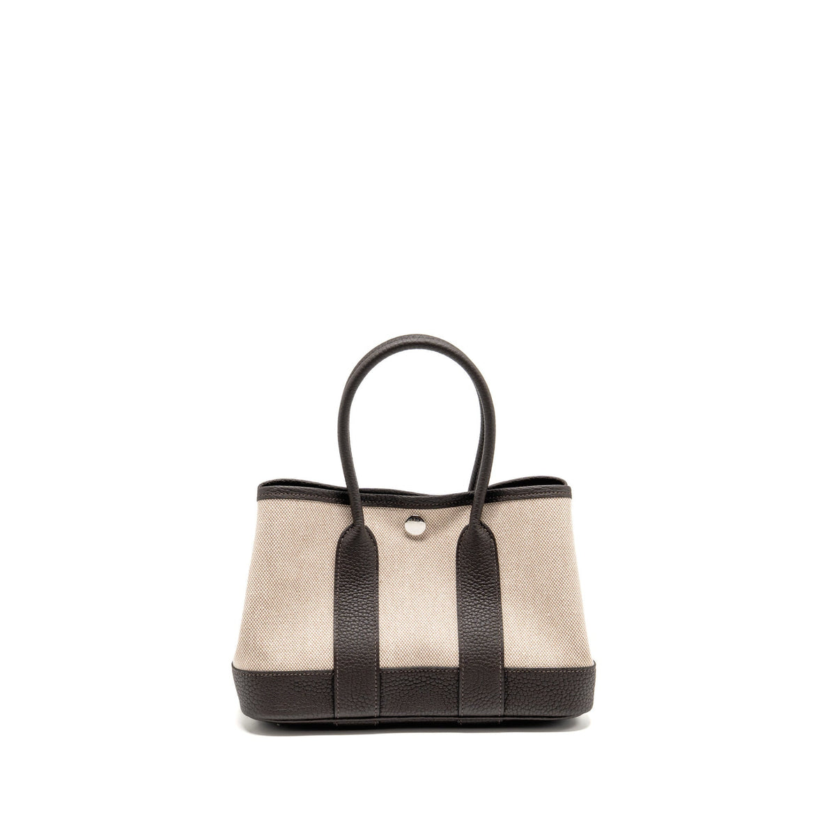 HERMES NEO GARDEN PARTY 23 CANVAS/NEGONDA ECRU-BEIGE/EBENE SHW