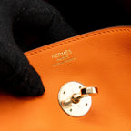 Hermes Lindy 30 Swift Leather orange / red LGHW