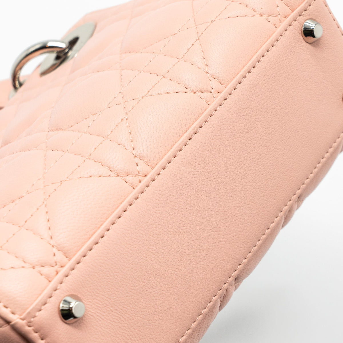 DIOR MINI LADY DIOR LAMBSKIN LIGHT PINK SHW