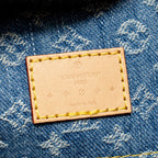 LOUIS VUITTON CARRYALL MM MONOGRAM DENIM BLUE GHW
