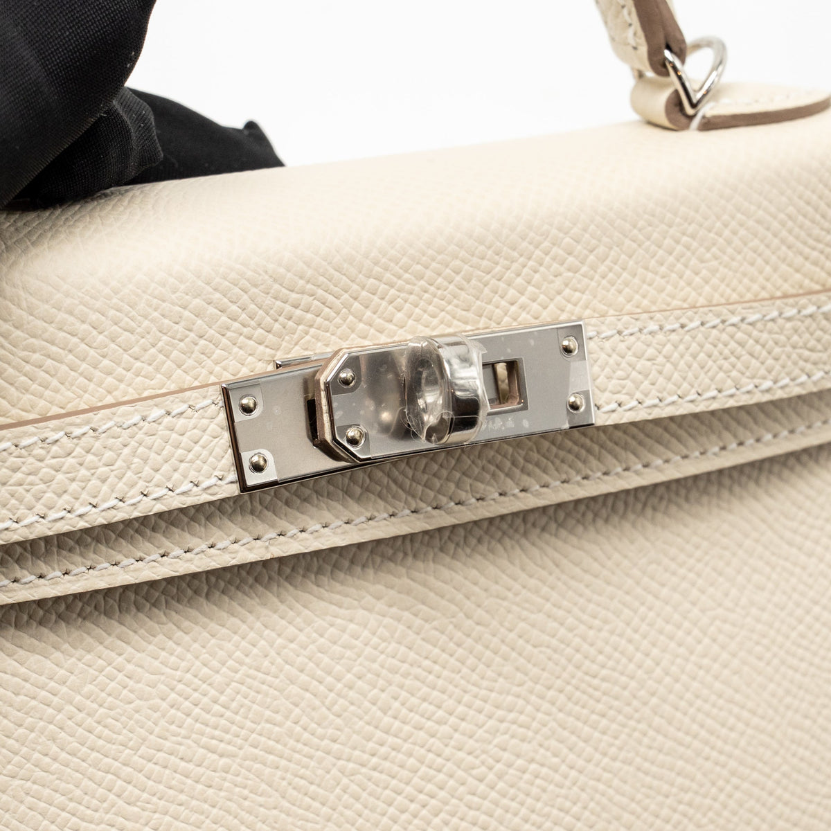 Hermes Mini Kelly II Epsom Craie/Gold SHW