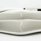 HERMES MINI CONSTANCE EVERCOLOR/ALLIGATOR MISSISSIPPIENSIS LISSE BUCKLE NEW WHITE / GRIS CIMENT SHW