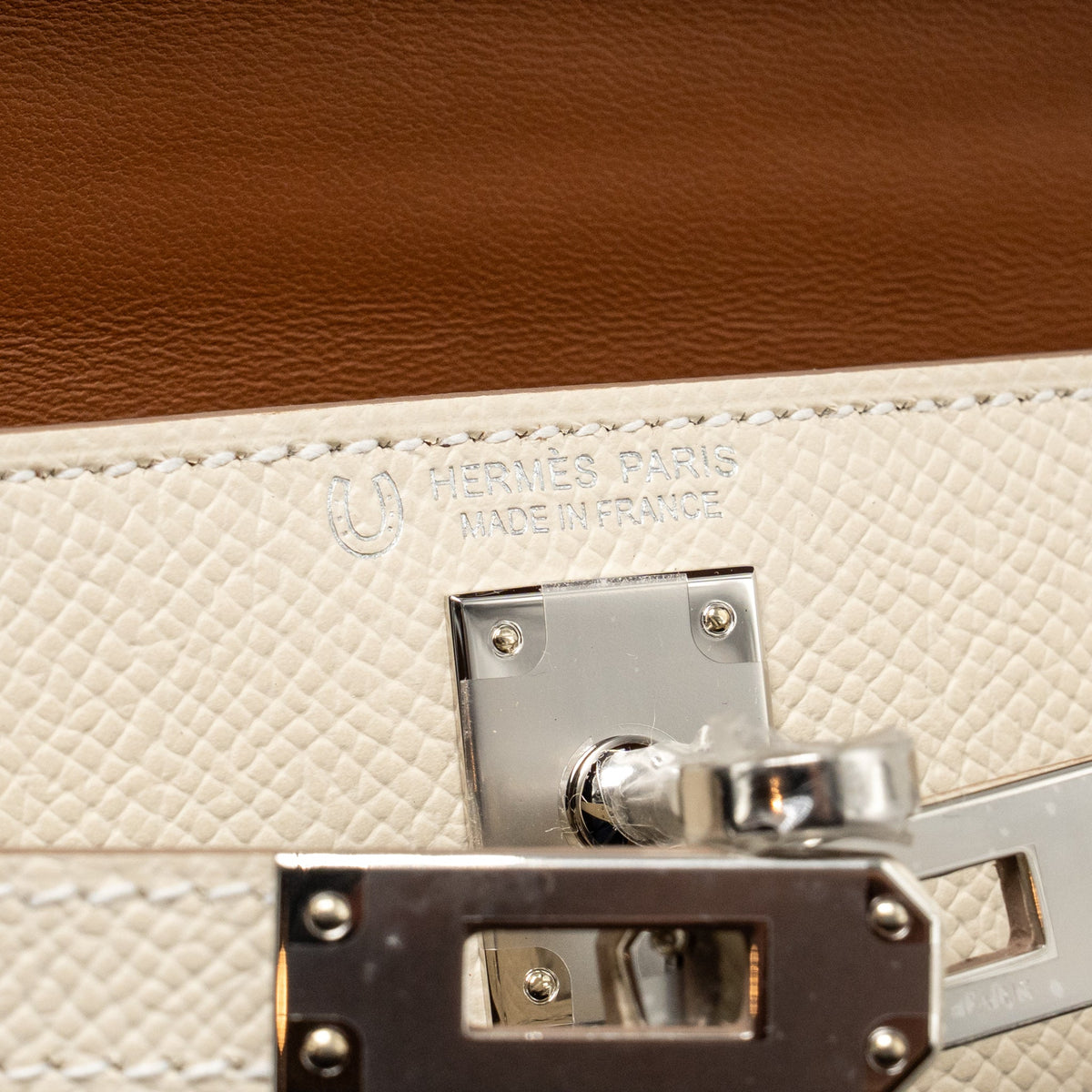 Hermes Mini Kelly II Epsom Craie/Gold SHW