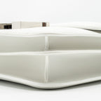 HERMES MINI CONSTANCE EVERCOLOR/ALLIGATOR MISSISSIPPIENSIS LISSE BUCKLE NEW WHITE / GRIS CIMENT SHW