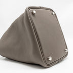 Hermes picotin 18 lock bag clemence gris etain SHW