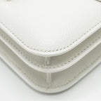 HERMES MINI CONSTANCE EVERCOLOR/ALLIGATOR MISSISSIPPIENSIS LISSE BUCKLE NEW WHITE / GRIS CIMENT SHW