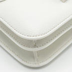 HERMES MINI CONSTANCE EVERCOLOR/ALLIGATOR MISSISSIPPIENSIS LISSE BUCKLE NEW WHITE / GRIS CIMENT SHW