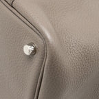 Hermes picotin 18 lock bag clemence gris etain SHW