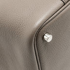 Hermes picotin 18 lock bag clemence gris etain SHW