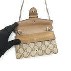 GUCCI DIONYSUS GG SUPREME SUPER MINI BAG BEIGE