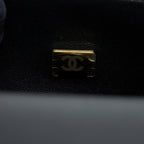 CHANEL SMALL BOY CAVIAR BLACK BRUSHED GHW (MICROCHIP)