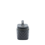 CHANEL TOP HANDLE VANITY CASE CAVIAR BLACK LGHW