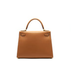 HERMES KELLY28 SELLIER EPSOM GOLD WITH GHW