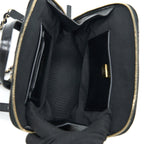 CHANEL 22A QUILTED BACKPACK SHINY CALFSKIN BLACK LGHW (MICROCHIP)