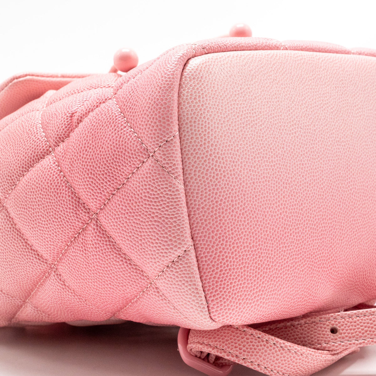 Chanel CC Flap Drawstring Backpack Caviar Gradient Pink SHW (Microchip)