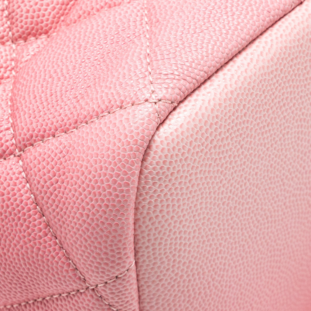 Chanel CC Flap Drawstring Backpack Caviar Gradient Pink SHW (Microchip)
