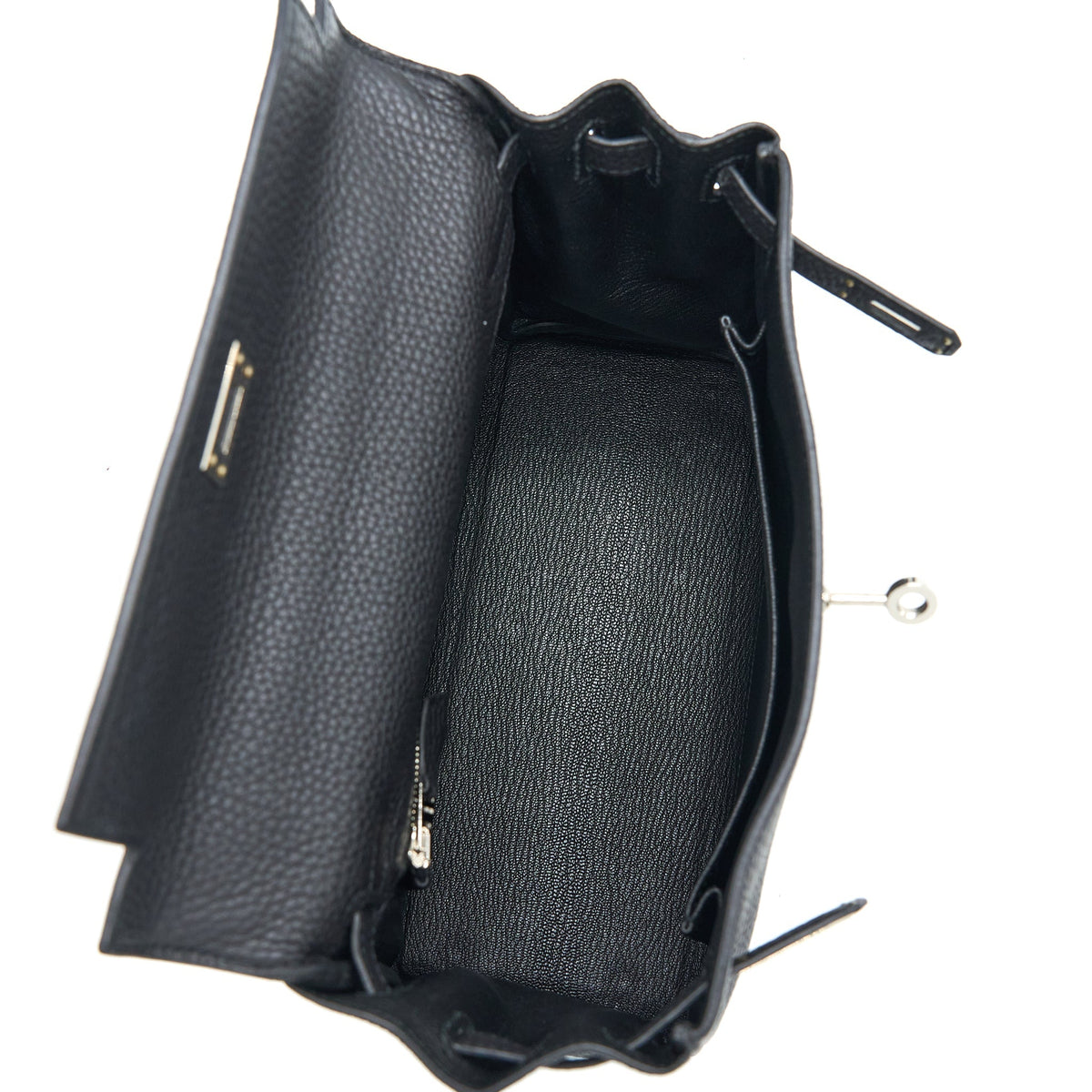Hermes Kelly 25 Togo Black SHW