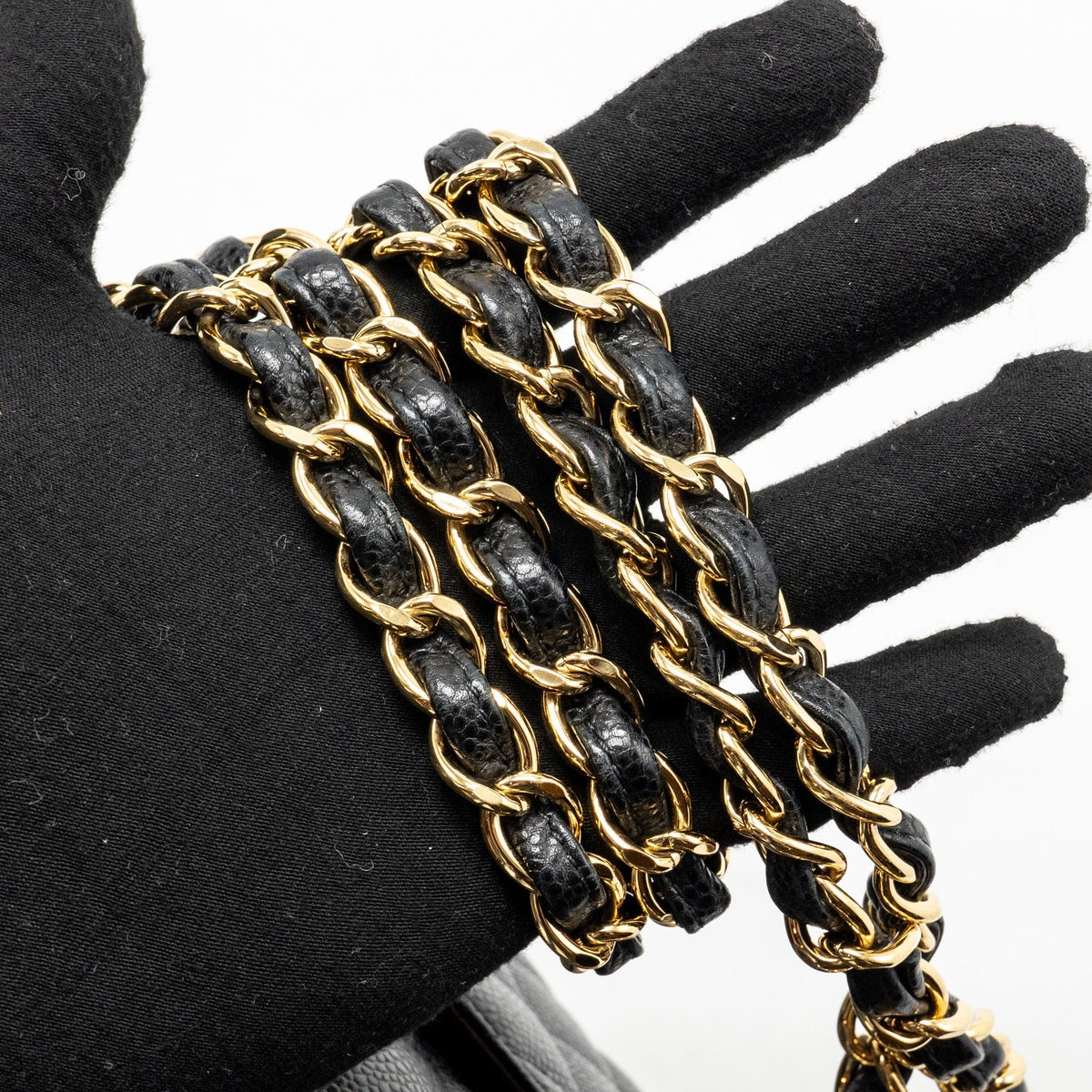 CHANEL JUMBO CLASSIC DOUBLE FLAP BAG CAVIAR BLACK GHW