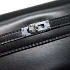 HERMES KELLY CLASSIC LONG WALLET BOX BLACK SHW