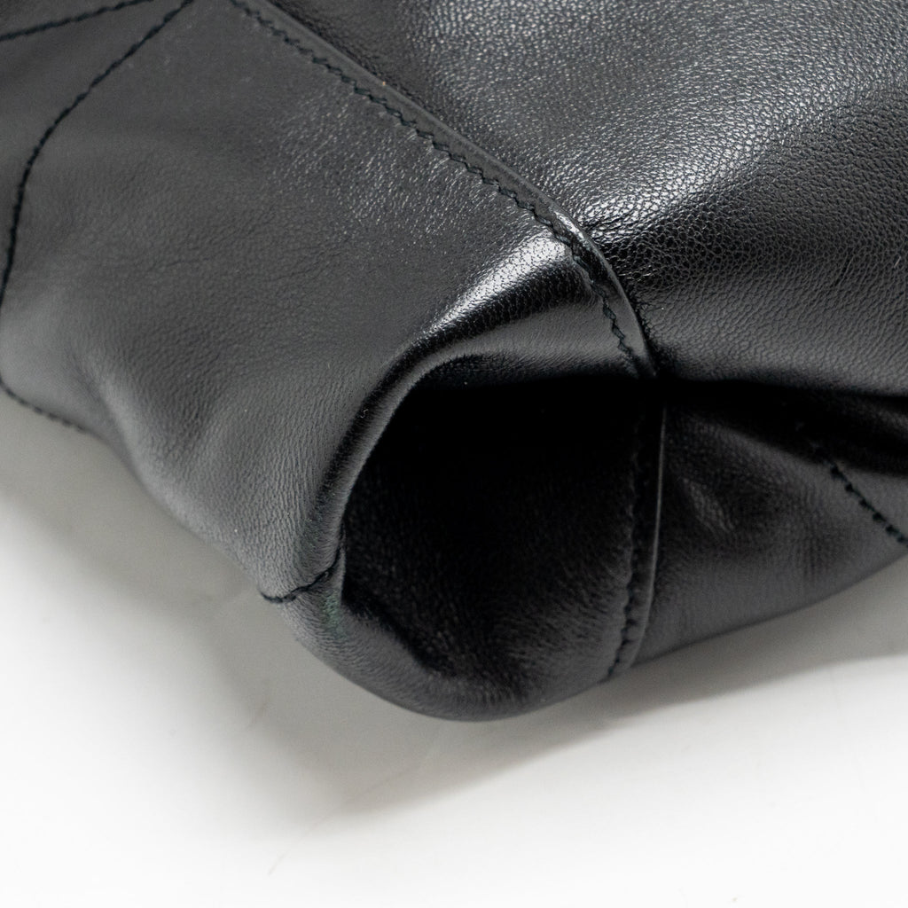 Saint Laurent/YSL Jamie Pochon Shoulder Bag Lambskin Black GHW
