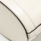 GUCCI HORSEBIT 1955 BUCKET BAG CALFSKIN/CANVAS BEIGE/WHITE GHW