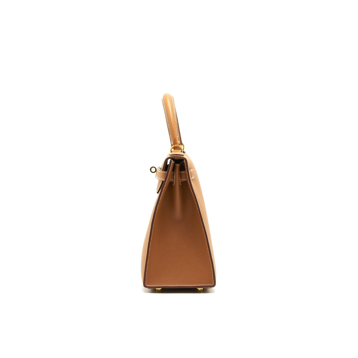 HERMES KELLY28 SELLIER EPSOM GOLD WITH GHW