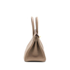 HERMES BIRKIN 30 SPECIAL ORDER TOGO ETOUPE/ ROSE AZALEE BRUSH GOLD HARDWARE