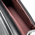 CHANEL CLASSIC WALLET ON CHAIN CAVIAR BLACK GHW (MICROCHIP)
